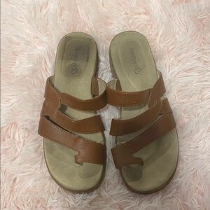 BearPaw Women's Brown Strap Sandals